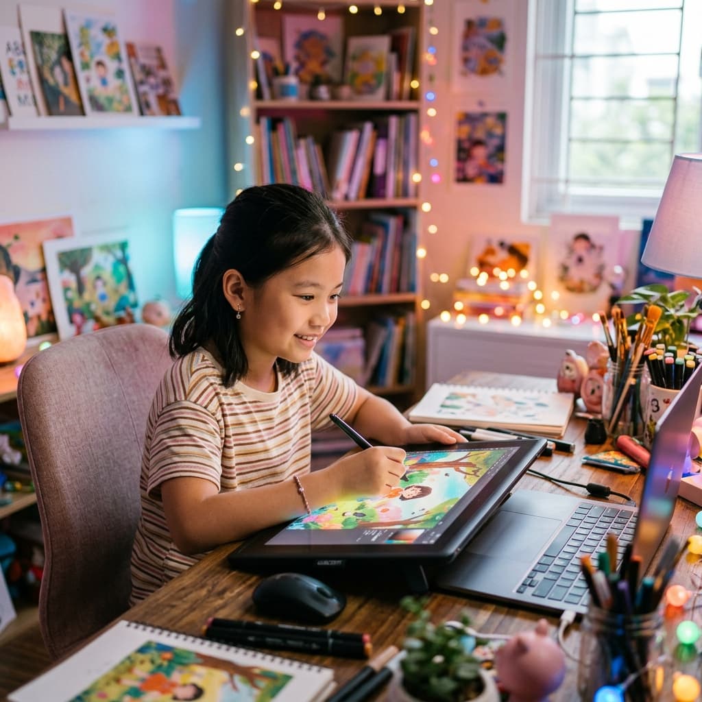 Khi con gái say mê thiết kế đồ họa